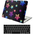 thumbnail image 1 of Compatible avec MacBook Pro 13 Pouces Étui 2015 2014 2013 Fin 2012 Ancienne Version (Modèles : A1502 & A1425) avec Écran Retina, Coque Rigide en Plastique Protectrice & Protection de Clavier, Étoile, 1 of 6