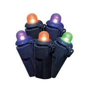 Way to Celebrate Halloween 50-Count Indoor Outdoor Multicolor LED Mystic-Bright Lights, with AC Adaptor, 120 Volts
