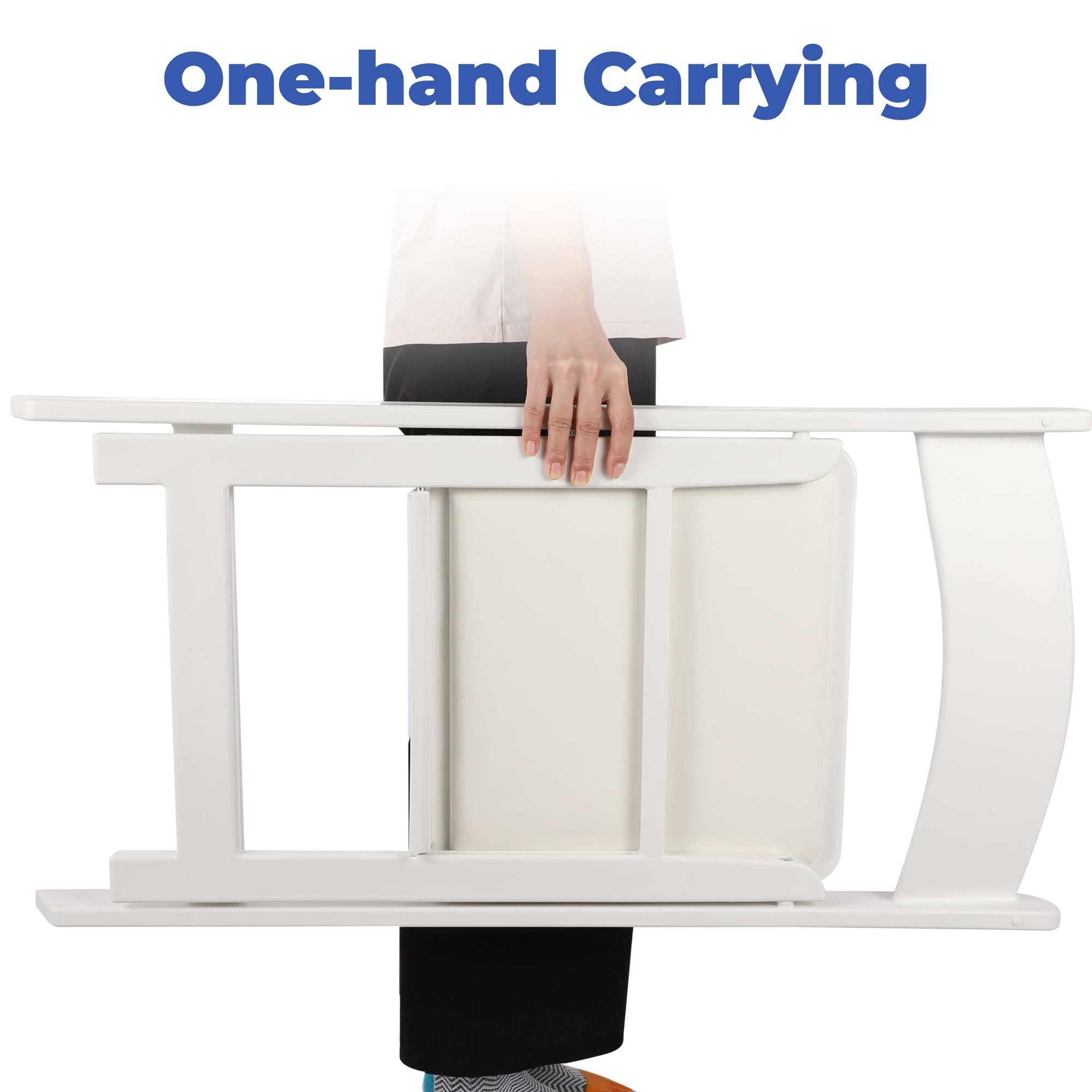 Mainstays Banquet Padded Resin Folding Chair, White