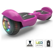 Hoverstar Hover board 6.5 In. Certified Two-Wheel Self Balancing Electric Scooter with LED Light Purple