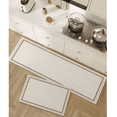 thumbnail image 2 of Namzi Bathroom Rug Mat , Non-Slip Plush Shaggy Bath Carpet, Machine Wash Dry, Grey Brown Apricot,24*16inch, 2 of 5
