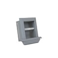 thumbnail image 2 of Typhon Recessed Solid Wood Toilet Paper Holder 7 x 8.5, Primed Gray, 2 of 8