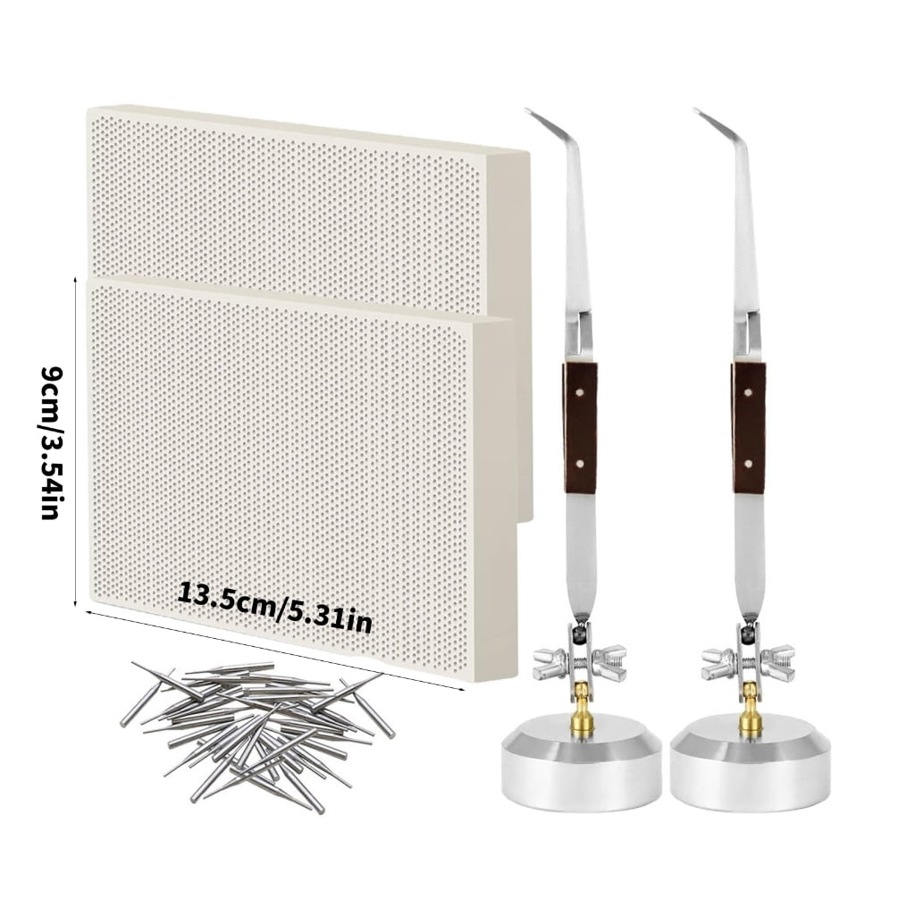 MOMOJIA Multifuntional Quartz Welding Board Jewelry Set Tool with Jewelry Making Pliers