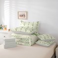 thumbnail image 6 of Feelyou Green Aztec Comforter Set 7pcs, Fashion Princess Bowknot Queen Bedding Sets, 6 of 8