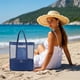 thumbnail image 5 of Bolsa de Mano Azul Marino con Bolsa de Hielo para Playa, Natación y Actividades Al Aire Libre. Separa Compartimentos para Ropa Seca y Húmeda. 16,5 X 12,5 X 5,9 Pulgadas., 5 of 6