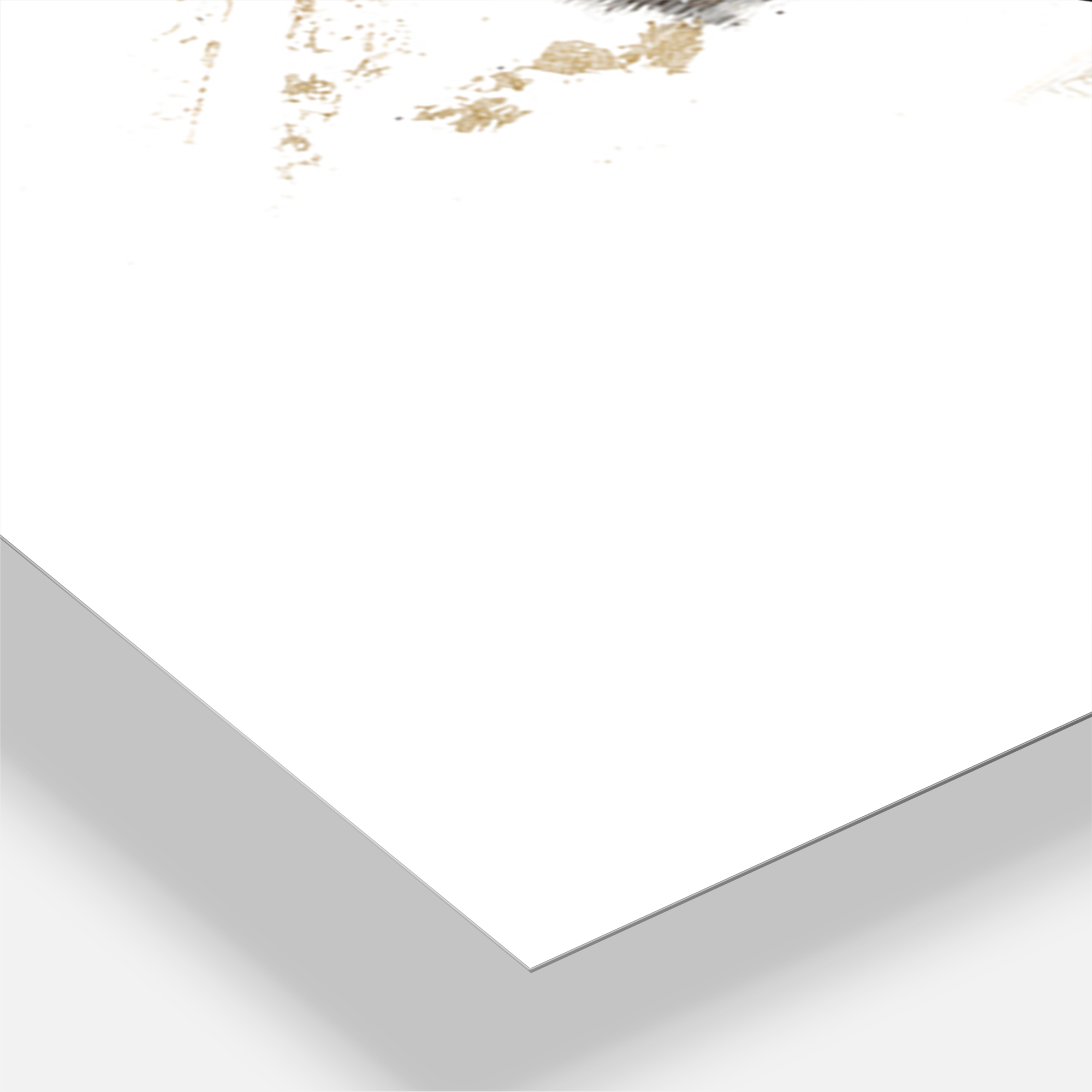 Designart 'Gold and Black drift II' Modern Wall Clock