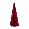 thumbnail image 3 of ZheElen Statue de Sapin de Noël en Céramique Rouge Décoration de Table Festive avec Détails Floqués Rouges Élégante et Robuste 10x25cm, 3 of 6