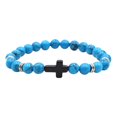 thumbnail image 4 of Birdeem Natural Stone Black Elastic Thread Bracelet Natural Stone Black Elastic Thread Bracelet, 4 of 5