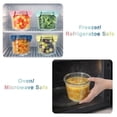 thumbnail image 6 of Glass Soup Storage Containers with Airtight Lids, Round Glass Meal Prep Bowls, Leak-Proof Containers for Lunch, Salad, Leftovers, Microwave, Freezer, Oven & Dishwasher Safe, Stackable, 750ml, B, 6 of 9
