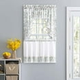 thumbnail image 2 of Ellis Country Floral Small Scale 1.5" Rod Pocket Floral Pattern with Ruffle Lace Edge Tier 58"x36" Multicolor, 2 of 5