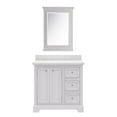 thumbnail image 2 of Water Creation Derby 36" Wood Single Bathroom Vanity in White & Chrome, 2 of 9