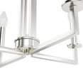 thumbnail image 4 of Hunter - Bearden 4-light Brushed Nickel, Medium Size Pendant Light, Dimmable, Candle Shaped, for Bedrooms, Dining, Living Rooms - 19625, 4 of 7