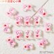thumbnail image 1 of Sanrio Kuromi-piezas de dibujos animados, Hello Kitty Cinnamoroll My Melody, adorno de resina Diy, modelo de muñeca, decoraciones de juguete, regalo para niñas, 1 of 4
