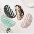 thumbnail image 4 of Peine de tablero de acetato Seitruly semicircular cuidado del cabello color carey, 4 of 6