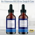 thumbnail image 6 of Rx Vitamins Rx D3 - Cat & Dog Vitamins Liquid D3 Drops in MCT Oil - Vitamin D for Dogs & Cats to Manage Deficiency - Aids in Dog Immune Support and Calcium Absorption - Pet Vitamin D3 - 2oz, 6 of 8