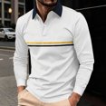 thumbnail image 2 of Asxite Men Plus Size Fall Winter Tops Collared Long Sleeve Solid Breathable Loose Sport Shirts, 2 of 7
