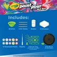 thumbnail image 5 of Crayola Washable Paint Pour Set, 20pc Paint Set, Art & Craft Kit, Creative Gift for Kids, 8, 9, 10, 11, 5 of 9