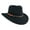 Black, variant on Homburg Top Hat Wool Hat Porkpie Hat for Celebration and Street Photography