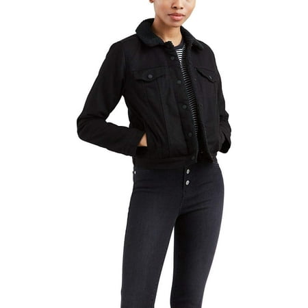 Levi's Women's Original Sherpa Trucker Jackets, Soft Ultra Black, X-Small |  Walmart Canada