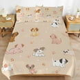 thumbnail image 2 of 3PCS Cute Dog Duvet Cover Set Twin, 1 Duvet Cover And 2 Pillowcase, Duvet Cover for Kids Girls Boys And Teens, 2 of 6