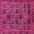 thumbnail image 1 of Ahgly Company Indoor Square Abstract Pink Modern Area Rugs, 7' Square, 1 of 4