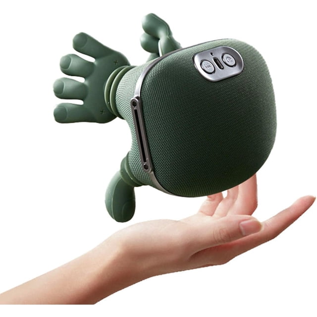 Bionic Heated Massager, Portable Shiatsu Back and Neck Massager, Deep Tissue Kneading Neck Massage for Pain Relief and Muscle Relax, Electric Massage Pillow with 3 Modes Gifts for Men or Women (Green)
