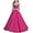 Fuchsia, variant on ETHAN Girls Satin Off The Shoulder for Pageant Dresses Long Princess Birthday Formal Party Ball Gowns with Pockets Fuchsia Size 2