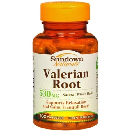Sundown Naturals Valerian Root 530 mg Capsules 100 Capsules Each