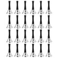 thumbnail image 2 of 24 Pcs Cloches de Service en Acier Argenté Manche en Bois Noir Percussion Musicale en Métal Diatonique, 2 of 5