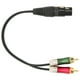 thumbnail image 2 of Cable divisor en Y Nikou XLR hembra a RCA macho, 2 of 9