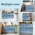 thumbnail image 6 of Blue Sink Skirt 10"W x 11"L, Dustproof Under Sink Curtain Skirt for Bathroom Kitchen, Vintage Modern Abstract Art Ombre Adhesive Short Vanity Curtains Cover for Laundry Room Closet Shoe Rack, 6 of 8