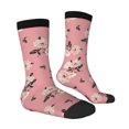 thumbnail image 4 of Yiaed Rose Flowers Print Great elasticity Crew Socks Sports socks for Men and Women, 4 of 5