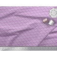 thumbnail image 3 of Soimoi Purple polyester Crepe Fabric Scales Geometric Print Fabric by the Yard 42 Inch Wide, 3 of 3