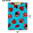thumbnail image 3 of FMSHPON Ladybugs Clipboard Hardboard Wood Nursing Clip Board and Pull for Standard A4 Letter 13x9 inches, 3 of 7