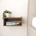 thumbnail image 2 of MORU Buró para Recámara Flotante Aire Latte, Mesa de Noche, Mueble para recámara, Mesa Auxiliar Minimalista, Mesa de Apoyo, Buró para Dormitorio y Sala, 2 of 7