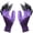 Purple, variant on HOMEIORA 1 Pair Claw Gardening Gloves for Planting, Garden Glove Claws for Women
