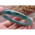 thumbnail image 4 of Certified Icy Green Burma Natural A JADE Jadeite Circle Bangle Bracelet 56 mm 657985 TN, 4 of 12