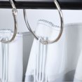thumbnail image 4 of Unique Bargains 3' Curtain Rings 10pcs Metal Circular for Shower Curtain, Silver Tone, 4 of 7
