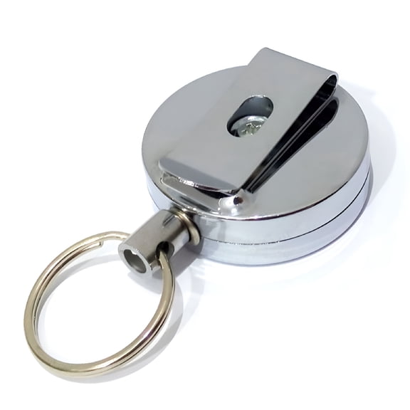 DESIGNICE 2026 New Key Ring Men Keychain Retractable Holder Clip Belt Easy to Buckle Full Metal for Keys, Work, Travel, Outdoor, Camping