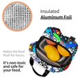 thumbnail image 6 of Geometry Dash Lunch Bags Lunchbox Portable Tote Bag Insulated Bento Bag Reusable Meal Holder, 6 of 8