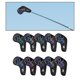thumbnail image 5 of 10 piezas de palo de golf putter cubierta de la cabeza de hierro protector de la cubierta de la cabeza 4 5 6 7 8 9 PASX, resistente al agua y al polvo Negro Baoblaze Cubierta de cabeza de hierro de golf, 5 of 8