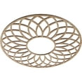 thumbnail image 2 of 24"OD x 8 1/4"ID x 3/8"T Cannes Wood Fretwork Pierced Ceiling Medallion, Red Oak, 2 of 3