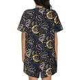 thumbnail image 6 of Fuzoiu Snake Sleep Print Women's Short-Sleeved Pajama Set,Lounge Sleepwear Set,Womens Pajama Sets 2 Piece,Button-Up Top and Shorts with Pockets-Small, 6 of 7