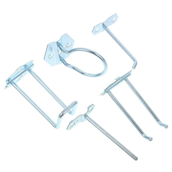 FONDOTIN 5pcs Metal Pegboard Hooks Organizing Tools Pegboard Hook Pegboard Tool Organizer Heavy Duty Pegboard Accessories For Garage Workbench