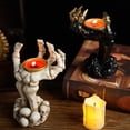 thumbnail image 7 of Unique Hand Shaped Ceramic Incense Burner, Artistic Decorative Aromatherapy Holder for Home Office Decor, Black Gold Finish, 7 of 7