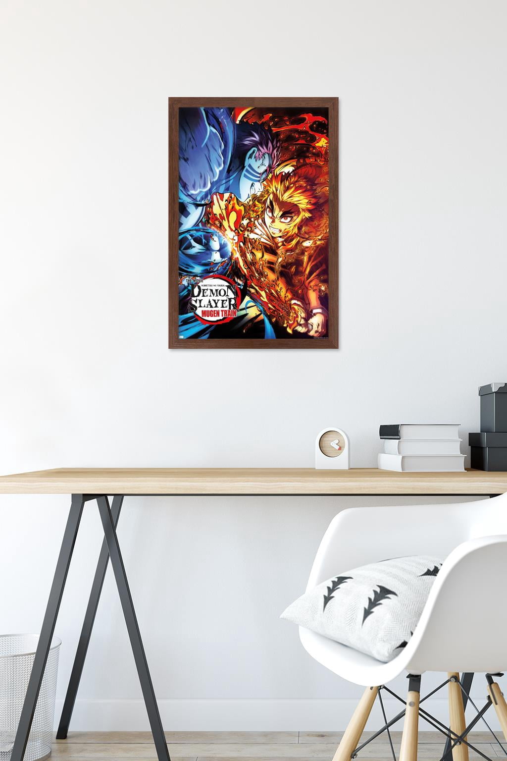 Demon Slayer: Mugen Train - Versus One Sheet Wall Poster, 14.725" x 22.375" Framed