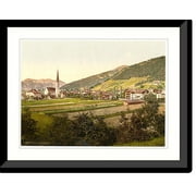 Historic Framed Print, Mieders general view Tyrol Austro-Hungary, 17-7/8" x 21-7/8"