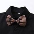 thumbnail image 5 of Letdown Toddler Boy Outfits Formal Suits: Dressy Short Sleeve Shirts with Bowtie Suspender Striped Shorts Pants Outfit Sets Summer Gentleman Wedding Outfits, 5 of 8