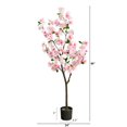 thumbnail image 2 of Nearly Natural 60" Cherry Blossom Artificial Tree in Pink/Black, 2 of 4