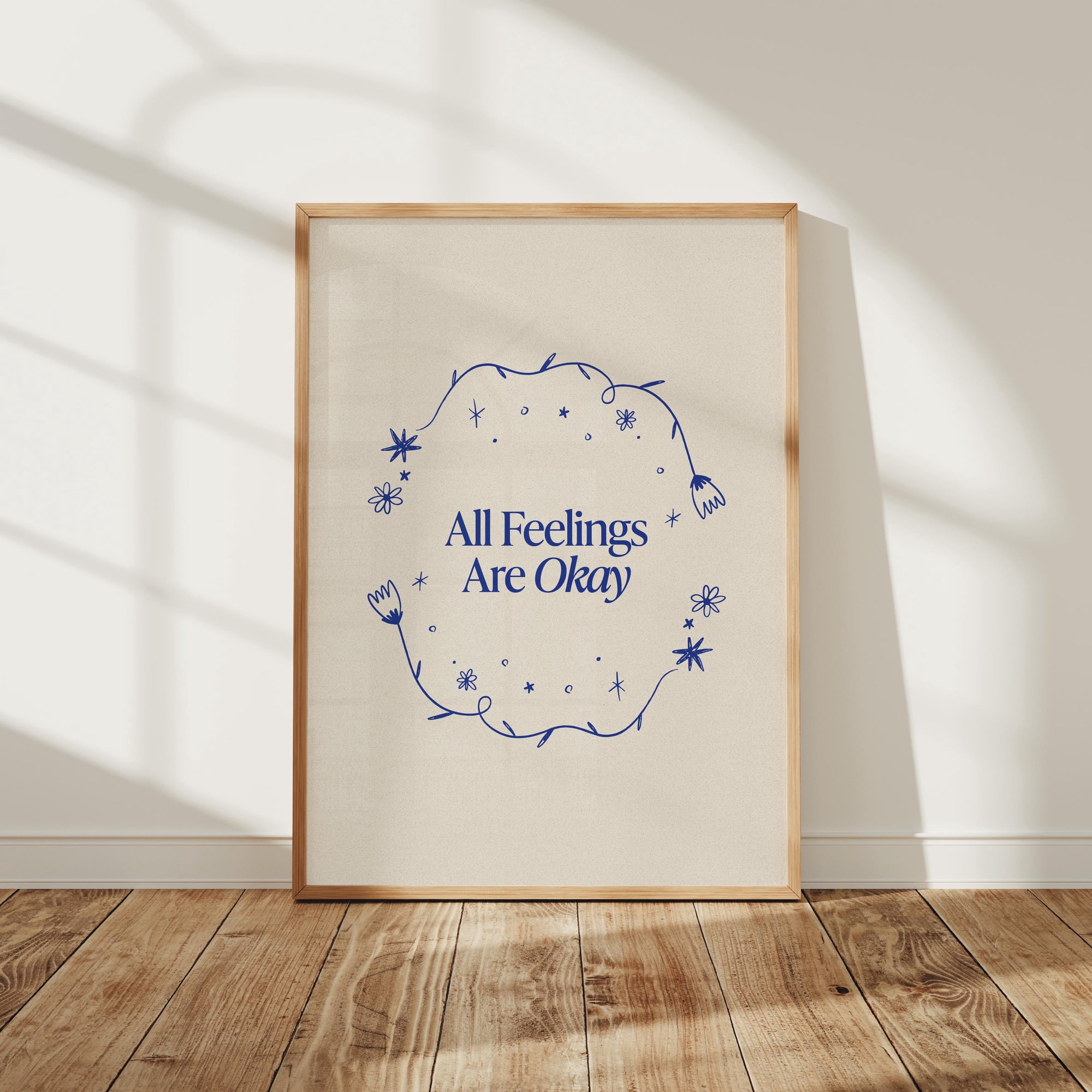 All Feelings Are Okay Therapy Emotional Regulation School Counselor Poster Poster Print Only